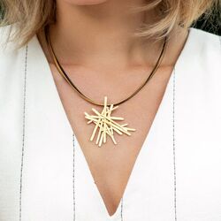 Bastian Inverun vergulde hanger Mikado