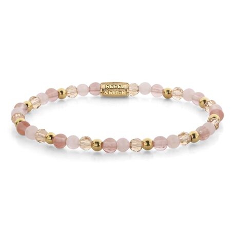R&R Roses and Cherry Glam rocks armband rr-4065-g
