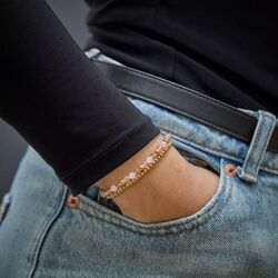 R&R Roses and Cherry Glam rocks armband rr-4065-g