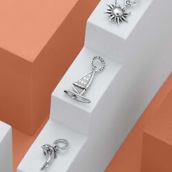 Zilveren bedel dolfijntje van Raspini Charms voor bedelarmband