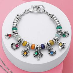 Giovanni Raspini zilveren bedel lieveheersbeestje rood steentje