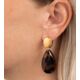 Heide Heinzendorff verguld zilveren oorstekers Anja glanzend