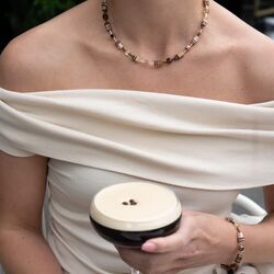 COEUR de LION armband 2838-30-1100 GeoCUBE Iconic Mocha Mousse