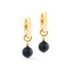 COEUR DE LION oorbellen 4089-21-1316 Hoop pure Sphere gold-black