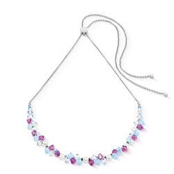 Coeur de Lion collier Dancing Crystals lilac-blue 1124-10-0839