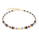 COEUR DE LION collier 3043-10-1308 GeoCUBE Precious Classic Blue Moon Gold