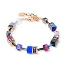 COEUR DE LION armband  2838-30-0807 GeoCUBE Iconic Blue Moon roségold
