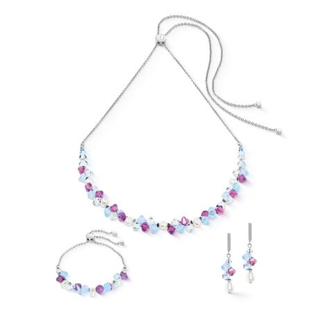 Coeur de Lion set Dancing Crystals lilac-blue 1124-0839
