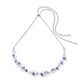 Coeur de Lion collier Dancing Crystals lilac-blue 1124-10-0839