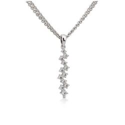 Witgouden hanger met briljanten