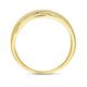 Gouden ring zirkonia bicolor