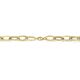 Geelgouden collier brede schakels
