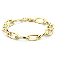 Geelgouden armband met ovale schakels