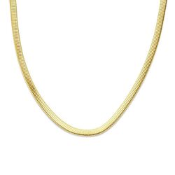 Gouden collier Tubogas 8 mm 45 cm