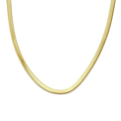 Gouden collier Tubogas 8 mm 45 cm