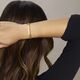 Gouden armband Tubogas 8 mm 19 cm