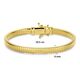 Gouden armband Tubogas 6 mm 18,5 cm