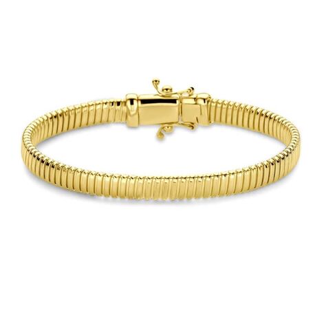 Gouden armband Tubogas 6 mm 18,5 cm