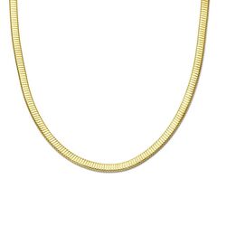 Gouden collier Tubogas 6 mm 42 cm lang