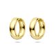 Verguld zilveren oorringen 25 mm