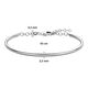 Zilveren armband halve spang
