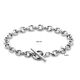 Zilveren armband kapittelslot 18,5 cm