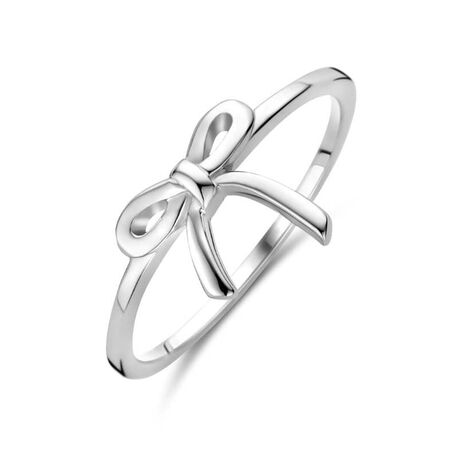 Zilveren ring strik
