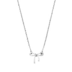 Zilveren collier strik 41-45 cm