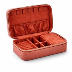 Sieradenbox soft peach velvet langwerpig 183x113x60 mm