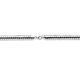 Zilveren omega collier 9 mm 45 cm