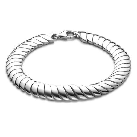 Zilveren omega armband 9 mm
