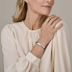 Zilveren omega armband 9 mm