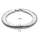 Zilveren omega armband 9 mm