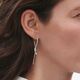 Georg Jensen lange zilveren oorbellen Mercy 10015150