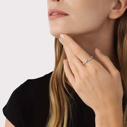 Georg Jensen zilveren Reflect schakelring