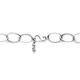 Zilveren slangencollier bol 43 cm