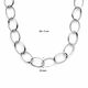 Zilveren slangencollier bol 43 cm