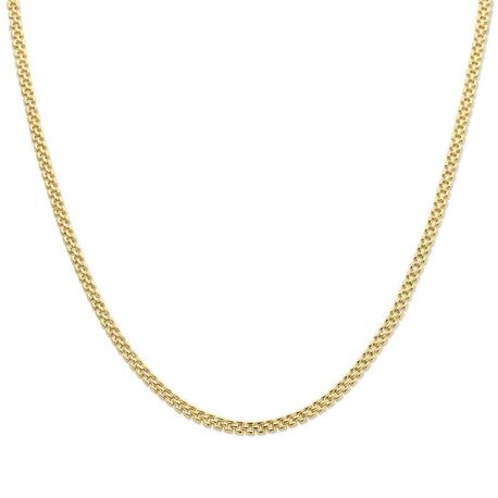 Geelgouden collier panter 5 mm 43 cm