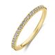 Geelgouden ring half alliance met diamant