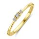 Geelgouden ring trilogie diamant