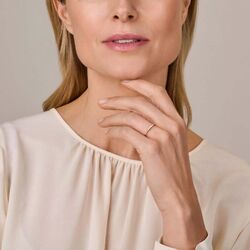 Geelgouden ring trilogie diamant