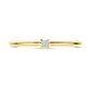 Geelgouden ring diamant 0.03 ct h si