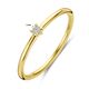 Geelgouden ring diamant 0.03 ct h si
