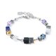 COEUR DE LION armband  3017-30-0708 GeoCUBE Precious Motion Blue Moon bicolor