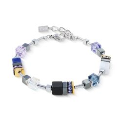 COEUR DE LION armband  3017-30-0708 GeoCUBE Precious Motion Blue Moon bicolor