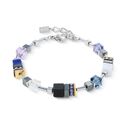 COEUR DE LION armband  3017-30-0708 GeoCUBE Precious Motion Blue Moon bicolor