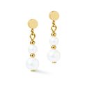 COEUR DE LION oorbellen 1137-21-1416 Pearl & Spikes Drop gold