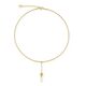 COEUR DE LION collier 1137-10-1416 Pearl & Spikes Drop Gold