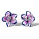 Helena Collectie oorbellen paars roze