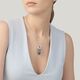 Raspini blue butterfly pendant zilver collier vlinder in blauw 12416